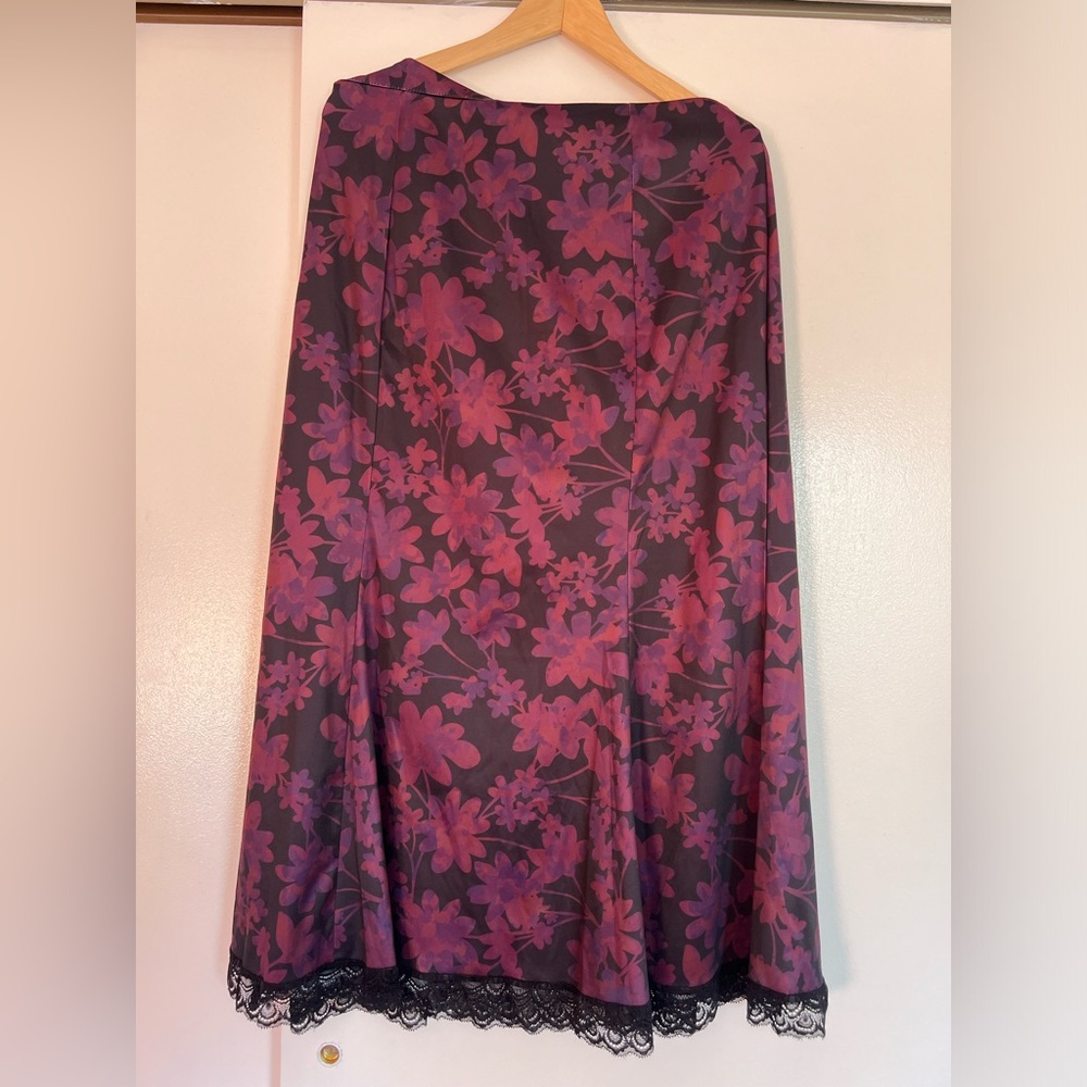 Romwe XL Maxi Skirt wine color skirt